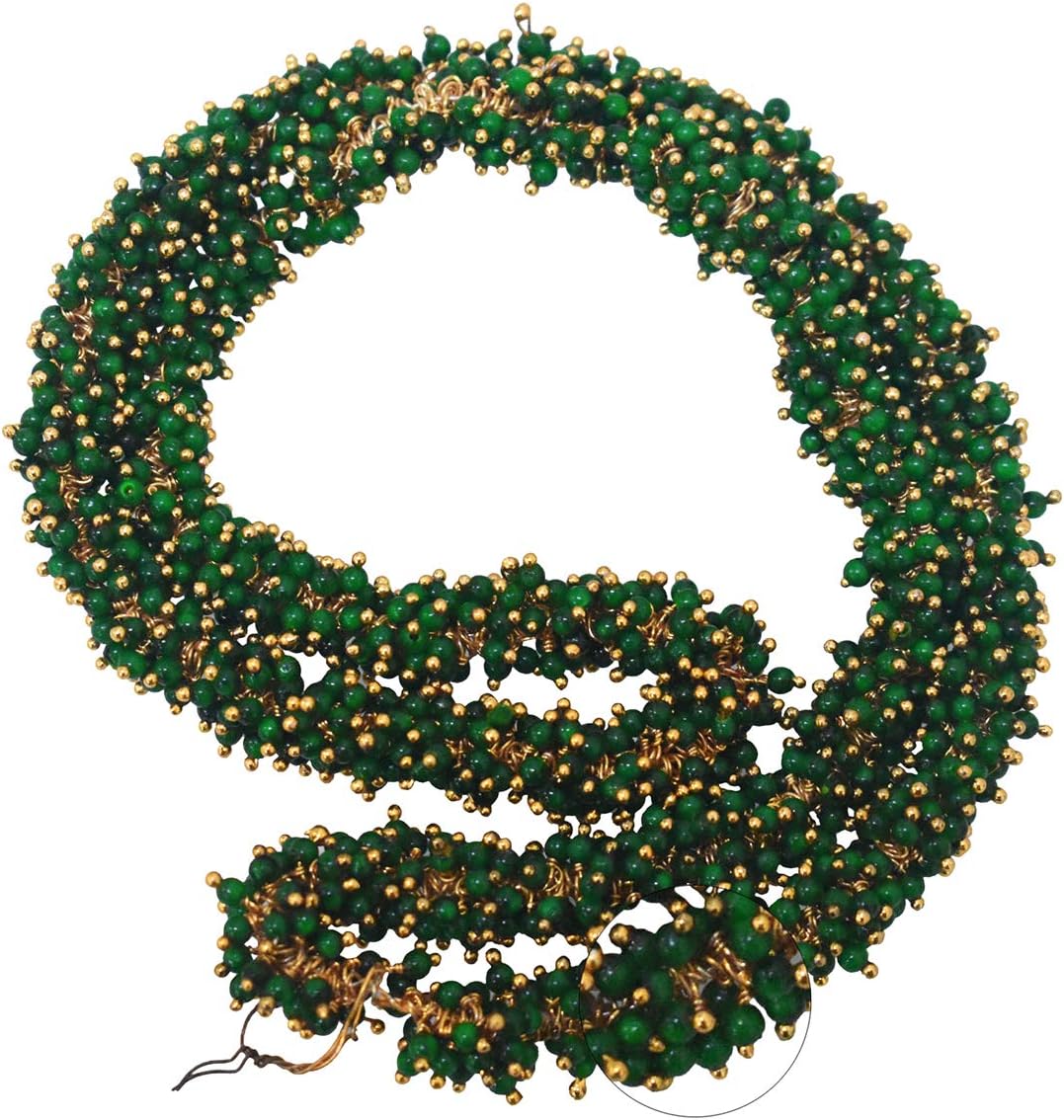 Embroiderymaterial Loreals Beads Pearls Charms for Jewelry Making and Beading DIY Craft in Emerald Green Pearls -3MM-1300 Pieces