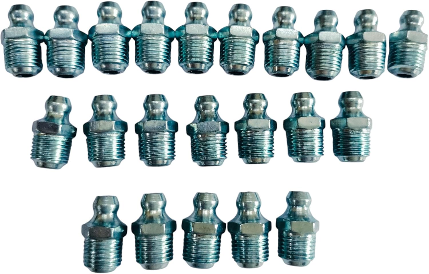 JCB Backhoe Parts - Grease Nipple Straight 1/8" BSP, 22 PCS, Part No. 1450/0001