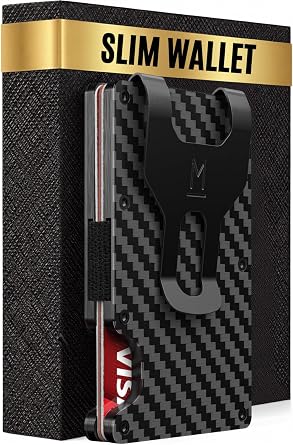 Money Clip Wallet for Men, RFID Slim Card Holder, Mens Wallet