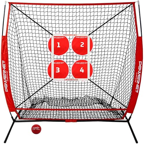 PowerNet German Márquez - Objetivos perfectos para lanzar, red de práctica y zona de ataque, entrenador de lanzamiento de béisbol y sóftbol, juego