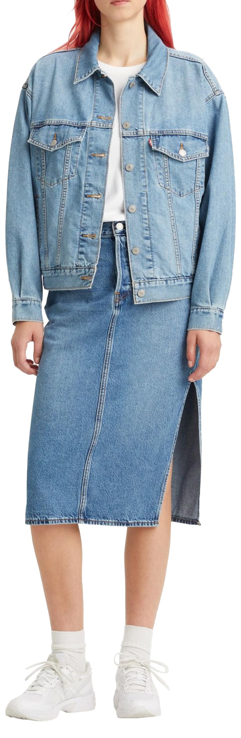 Levi's Side Slit Skirt Donna