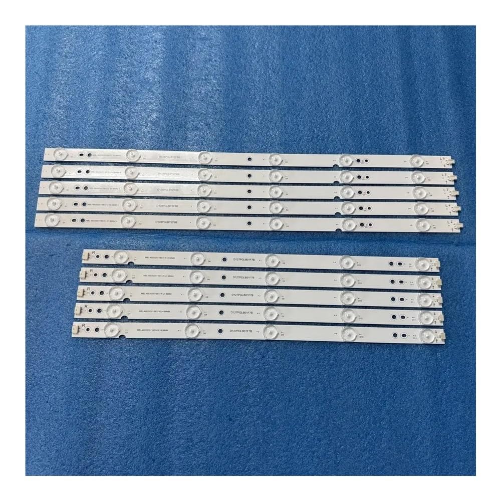 10er-Set Hintergrundbeleuchtungsstreifen mit 11 LEDs, Passend für LE46D5QFM, BJSJ46D11R-ZC14F-02 und BJSJ46D11L-ZC14F-02 Ersatzteile