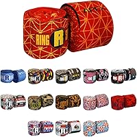 Vista 6 de Ringside Apex 180” Boxing Hand Wraps Pair - Durable, Elastic Training Wraps with Hook & Loop Closure, Multi-Color Options, Perfect for MMA, Muay