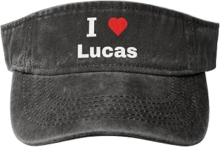I Love Lucas Sun Hat Sun Visor Hats for Women Men Baseball Cap Golf Hats