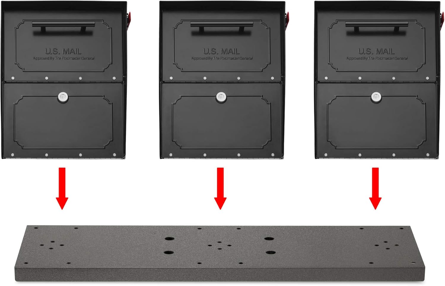 Featured Product Architectural Mailboxes® 5113S Tri Spreader Plate, Sand
