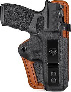 Hellcat Pro Holster with Comfort Foam Pad, IWB Kydex Leather Hybrid Holster for 9mm Springfield Armory Hellcat Pro & 3" He...