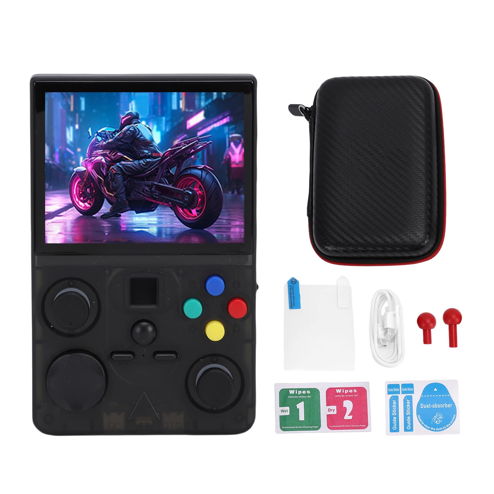 Consola de Juegos Portátil Retro con Pantalla MIPI de Alta Definición de 3,5 Pulgadas para Juegos Portátiles en Casa y en Viajes, Soporte de Joystick Dual para, Adecuado para Jugadores de