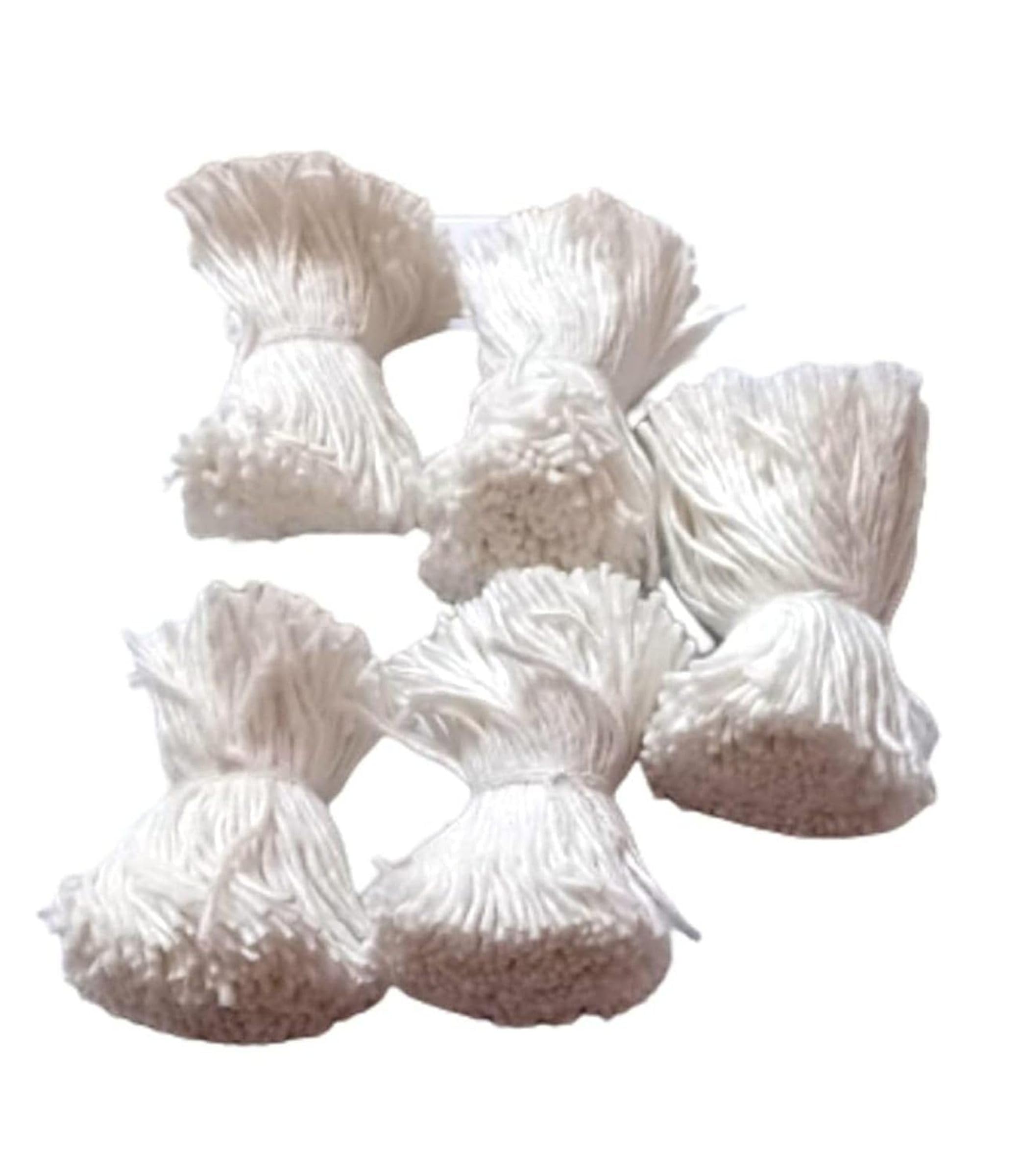 On Blow Cotton 365 Wicks | Diya Batti for Pooja Aarti White | (2 Inch Long, Pack of 20) (Each Pack has 365 Cotton Puja Wicks)-picture-13