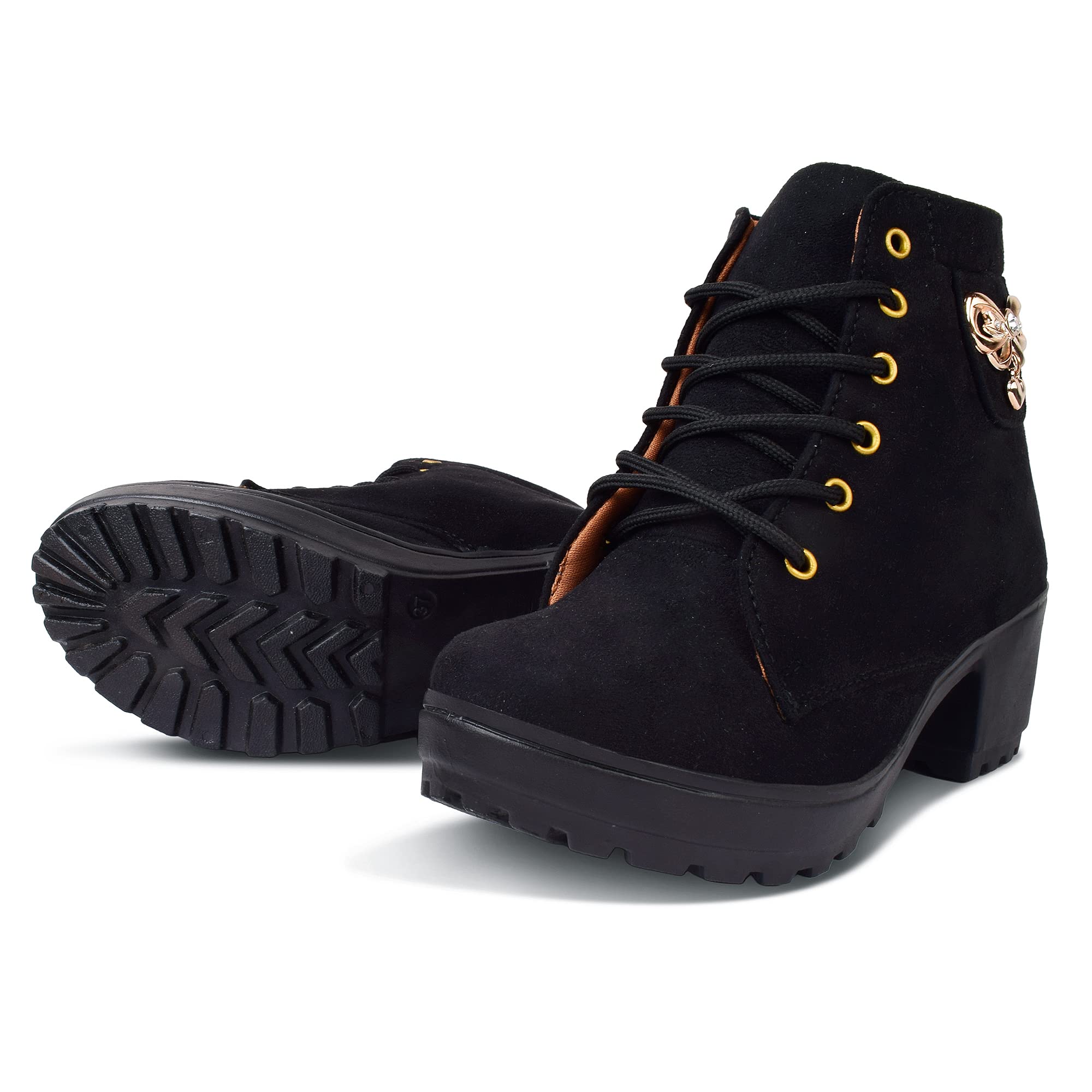 KRAFTER Women's & Girl's Classic Winter Boot-HP-113-Suede-38 3