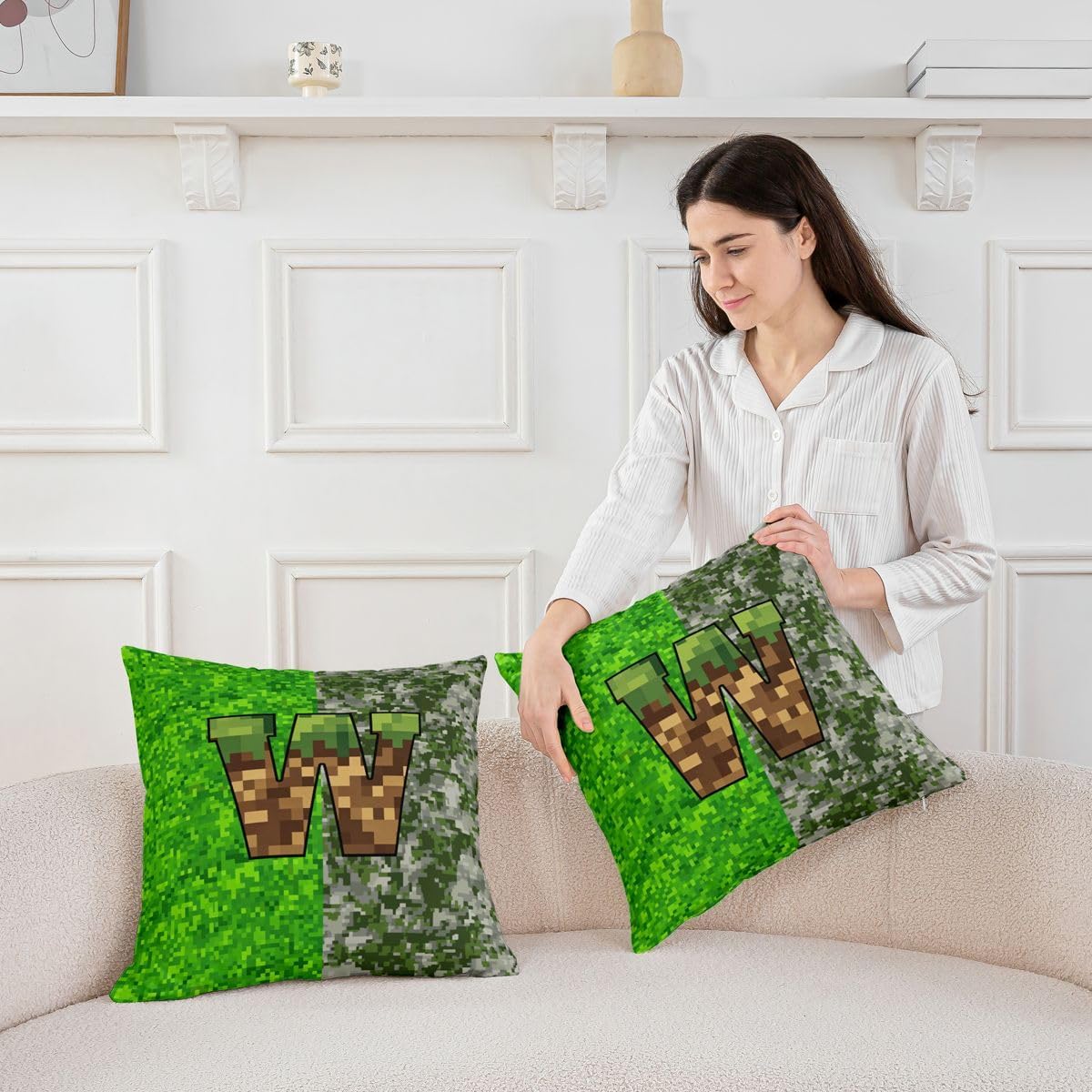 Feelyou Kids Boys Girls Retro Gaming Throw Pillow Covers 1 Pcs image 3