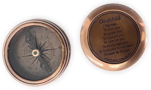 Miniatura 7 de Regalo para ahijado brújula  Godson Goddaughter  I Promise to Love You Bautismo, regalo de confirmación de comunión cristiana, regalos de cumpleaños