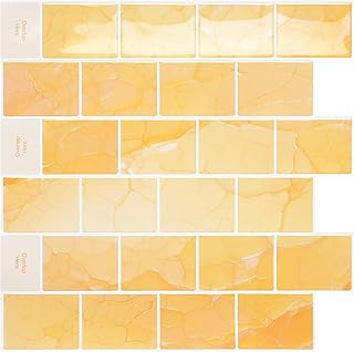10-Sheet Peel and Stick Backsplash for Kitchen Bathroom Accent Wall Tile...
