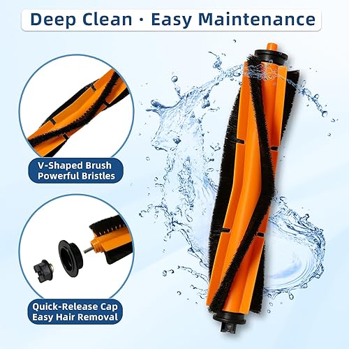 Miniatura 4 de Accesorios de repuesto para Ionvac SmartClean V4 - Kit de piezas de repuesto para aspiradora robot de vaciado, 2 cepillos de rodillo principal, 6