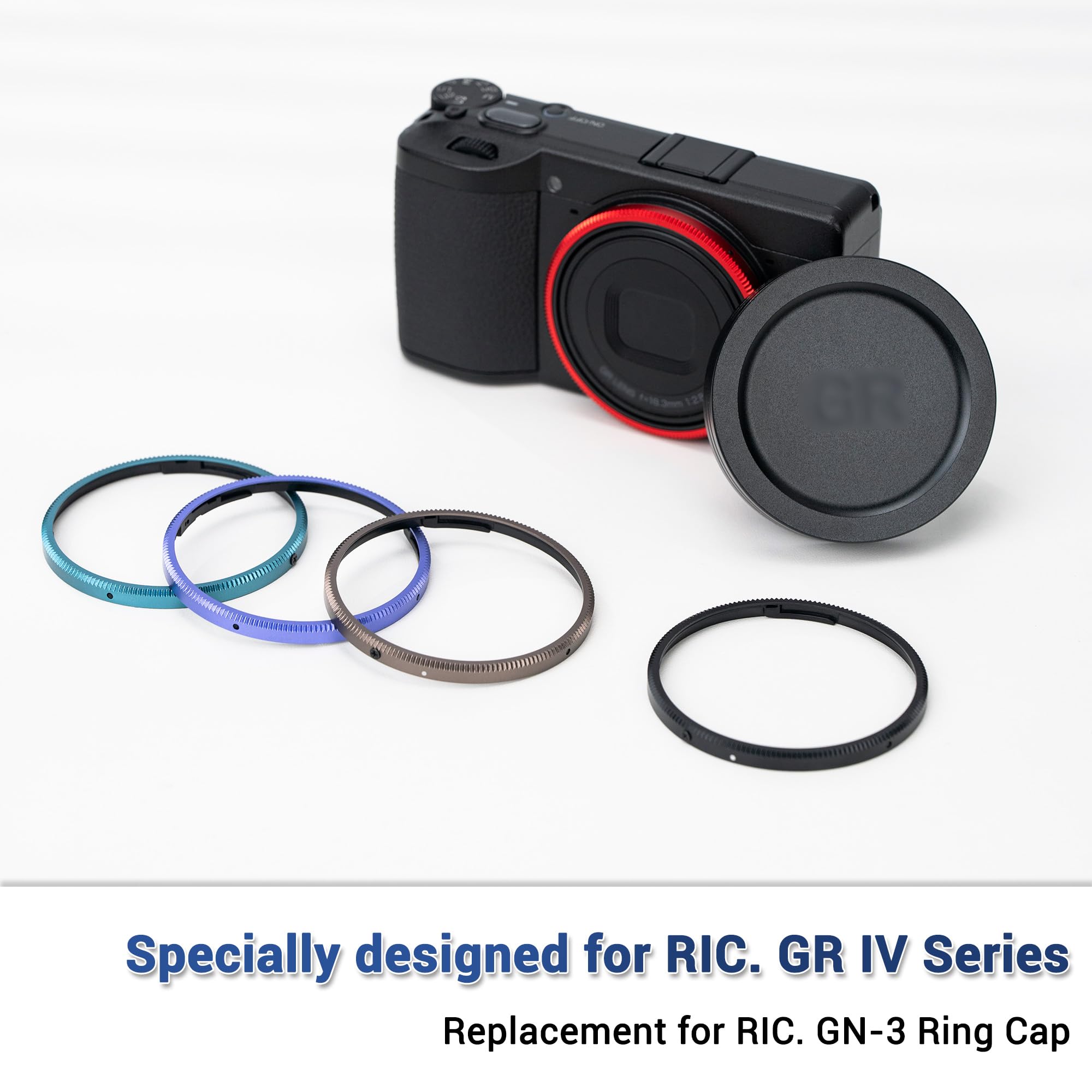 Amazon.com : JJC Red Metal Ring for Ricoh GR IV GRIV GR4 GRIV HDF