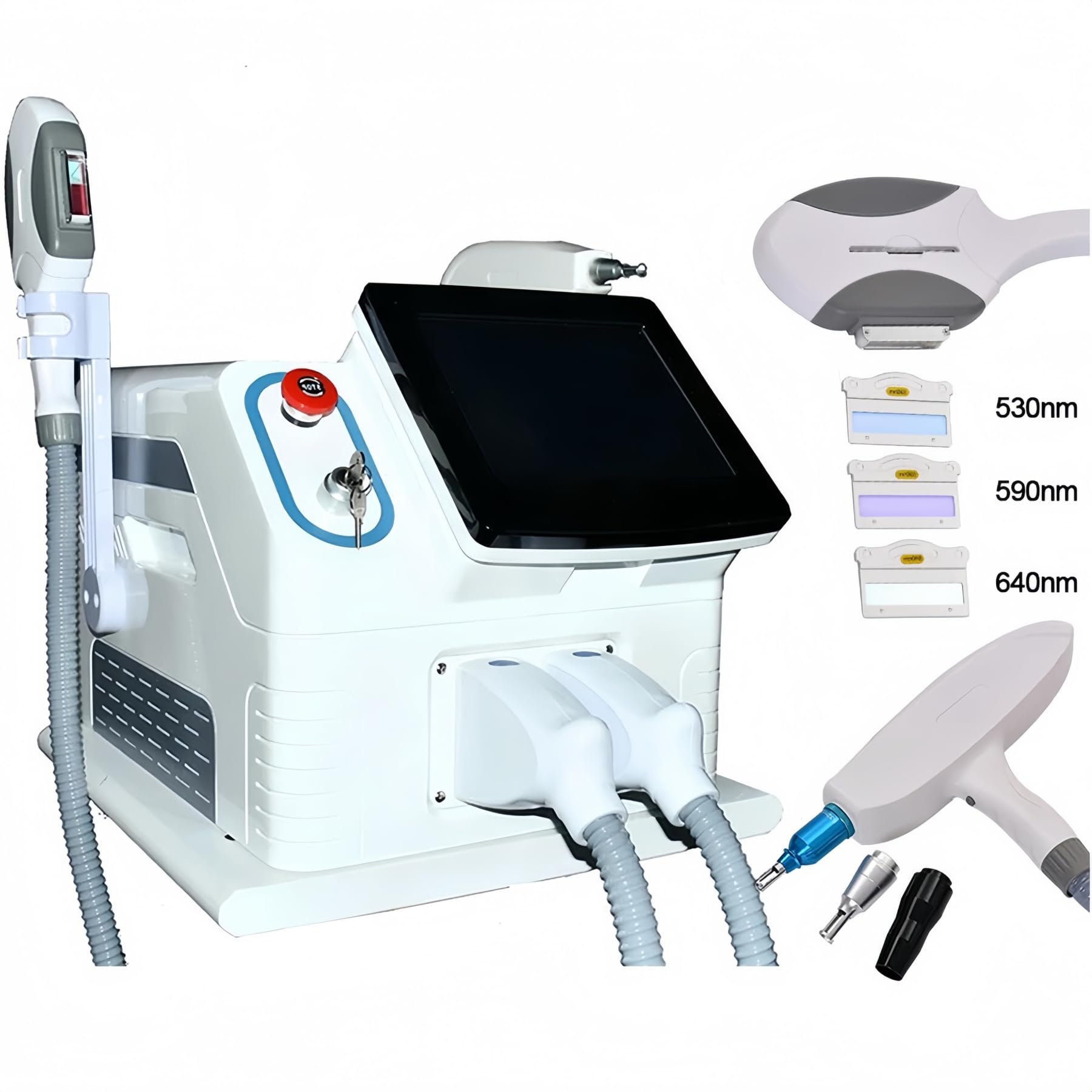 OPT IPL Nd YAG 2 in 1 macchina laser multifunzione attrezzature per la depilazione professionale Salone di rigenerazione della pelle di picosecondi