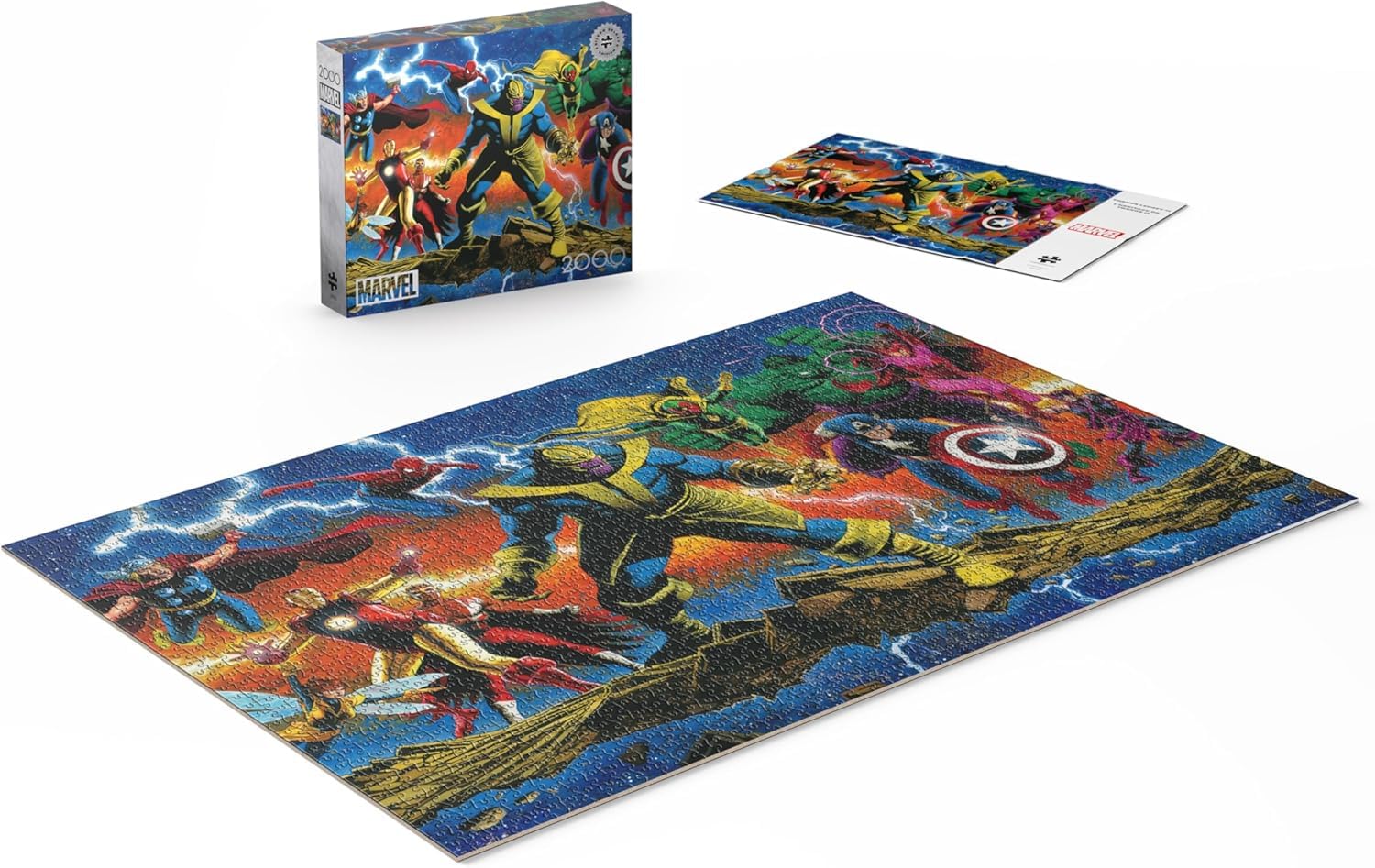 Buffalo Games - Silver Select – Marvel – Thanos Legacy #1 – Puzzle de 2000 pièces pour Adultes – Puzzle Stimulant Parfait pour Les soirées de Jeu – Taille finie : 38,50 x 26,50 cm