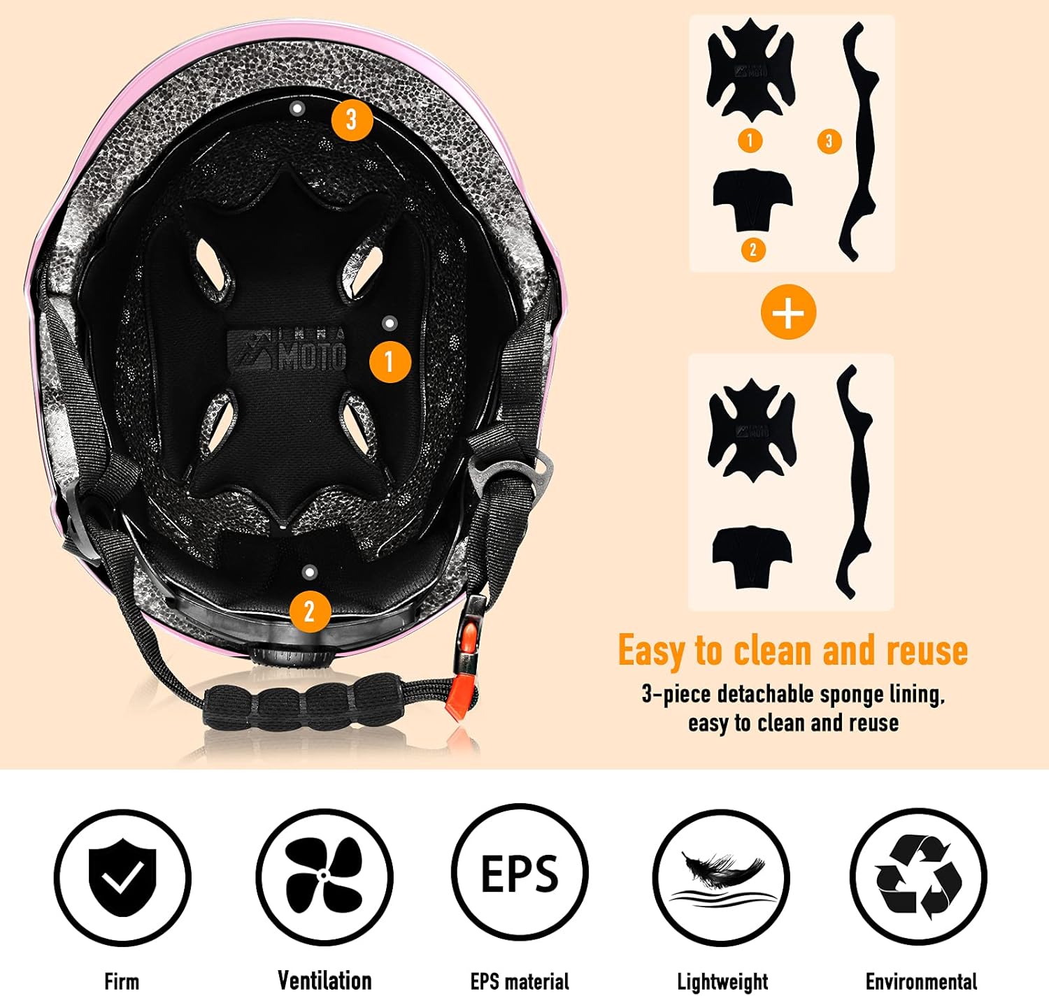 INNAMOTO Skateboard Helmet - Impact Resistance Ventilation/Head Protection Gear for Multi-Sports Scooter Skateboarding Roller Skate Inline Skating Longboard BMX MTB for Kids, Youth & Adults : Sports & Outdoors