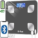 Dr Trust (USA) Rechargeable Bluetooth Digital Smart Fitness Body Fat Composition Analyzer BMI Weight Machine For Human USB Electronic Weighing Scale- 505 (Gray) gallery image