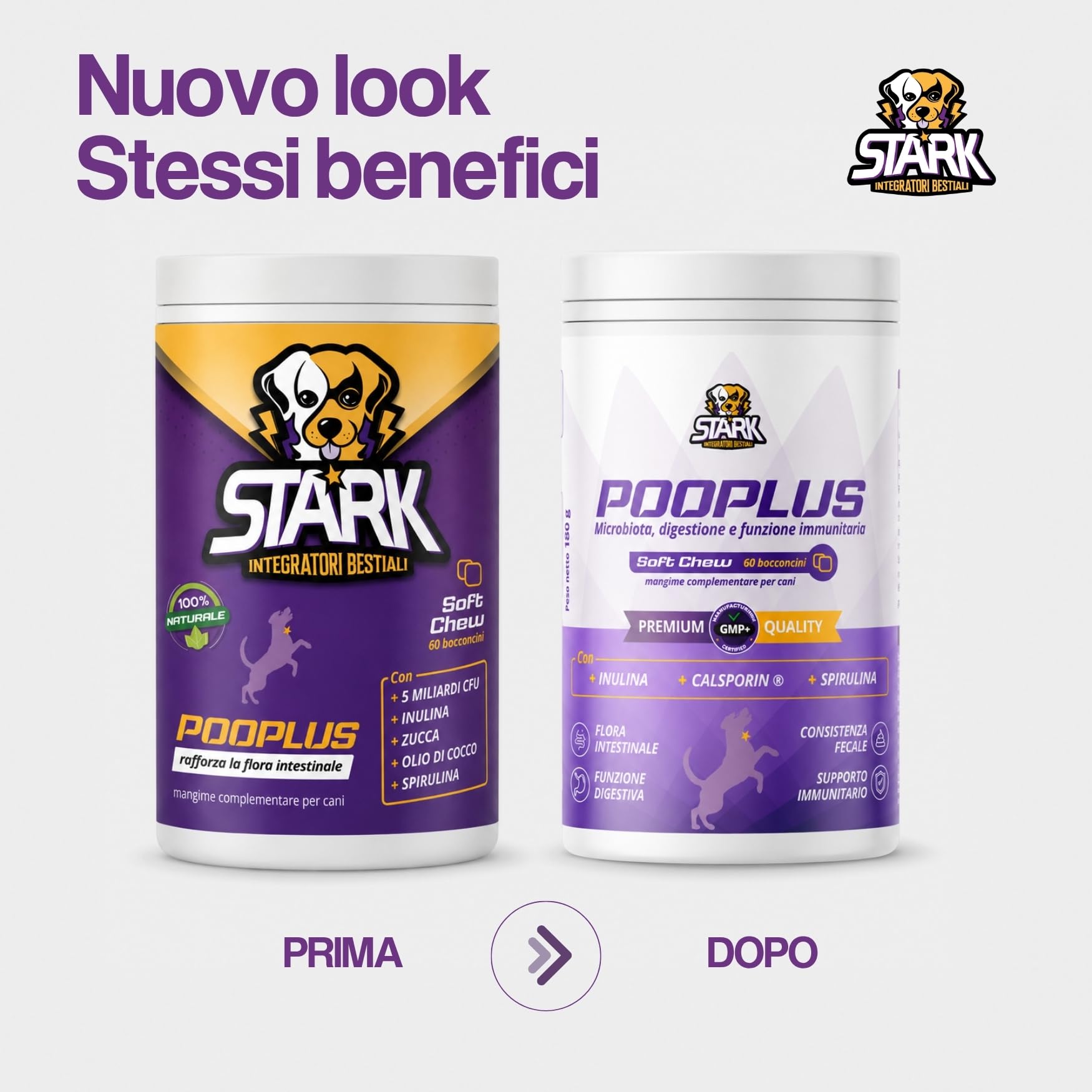 Probiotici Per Cani 60 Bocconcini 180g Prebiotici Cane 5 Miliardi CFU per Benessere Intestinale, Digestione, Diarrea Cane Probiotico Digestivo Cani Integratore Naturale Con Inulina, Zucca E Spirulina