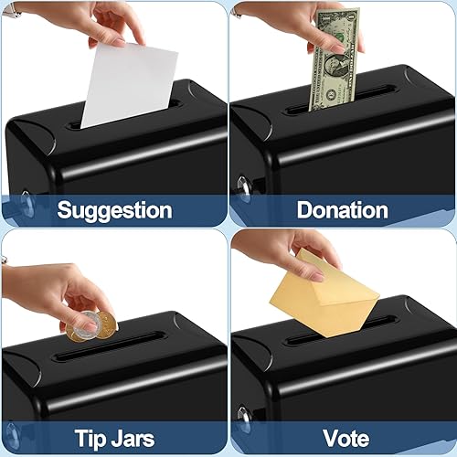 Miniatura 10 de Polmart Sugerencia claratarjeta de presentacióncaja de dibujo con cerradura