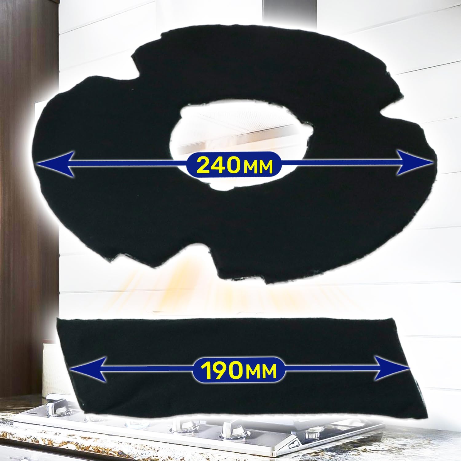 Filtro Carbon Activo para Campana Extractora Ø 240 mm F00433/1 para Elica | MADE IN ITALY - MONTERAL