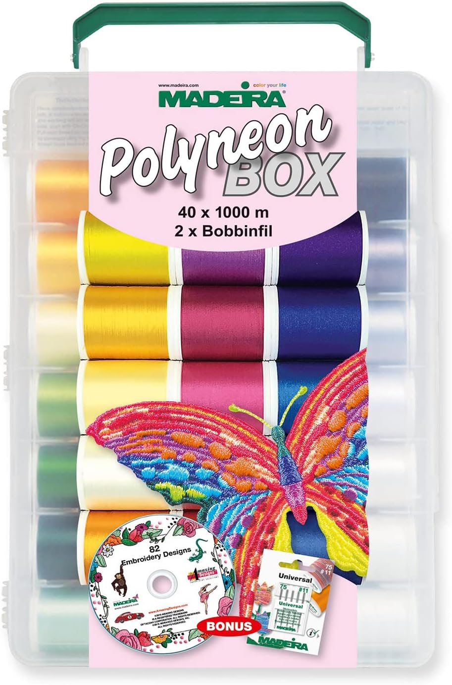 Madeira Polyneon 40 Softbox 42ct Thread Set, Multi