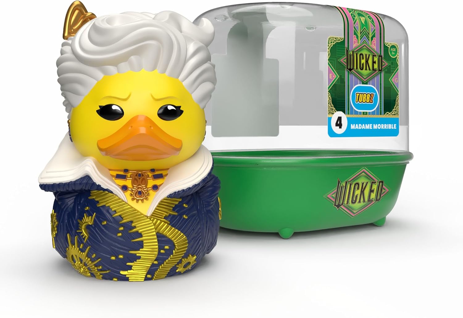 TUBBZ Boxed Edition: Wicked for Good - Madame Morrible Cosplaying Rubber Duck Vinil Figür - Wicked Hayranları için Resmi Koleksiyon