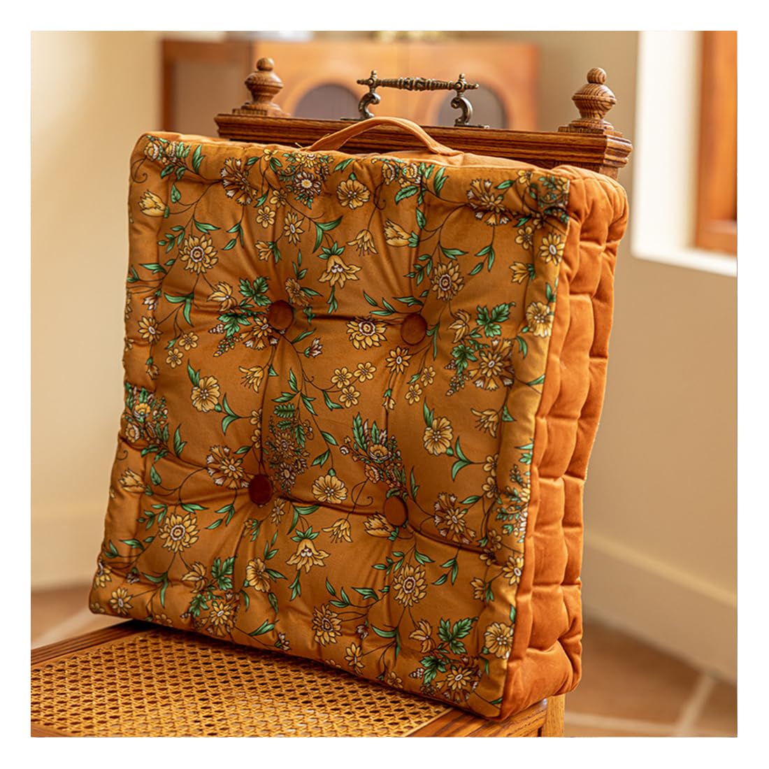 VHJdtE Seat Cushion, Rustic For All Seasons|Cozy Soft Long-Lasting Seat Pads|Stylish Upholstered Sofa Backrest Pillow(Orange)