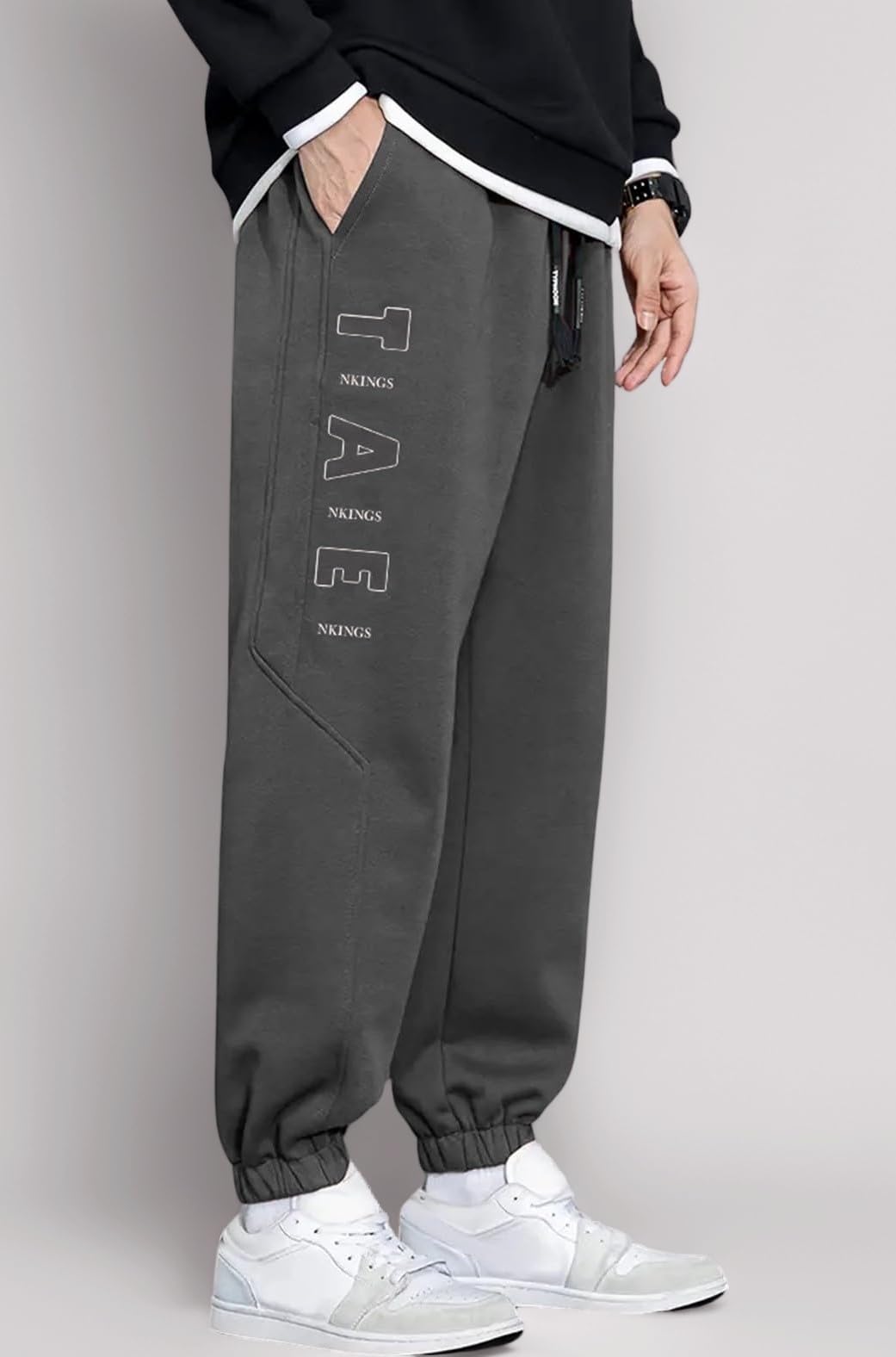 Track Pant for Men ||Side Latter Print Style Look Pant || Jogger Track Pant (Packs Also Available) (TP-25-28-1)