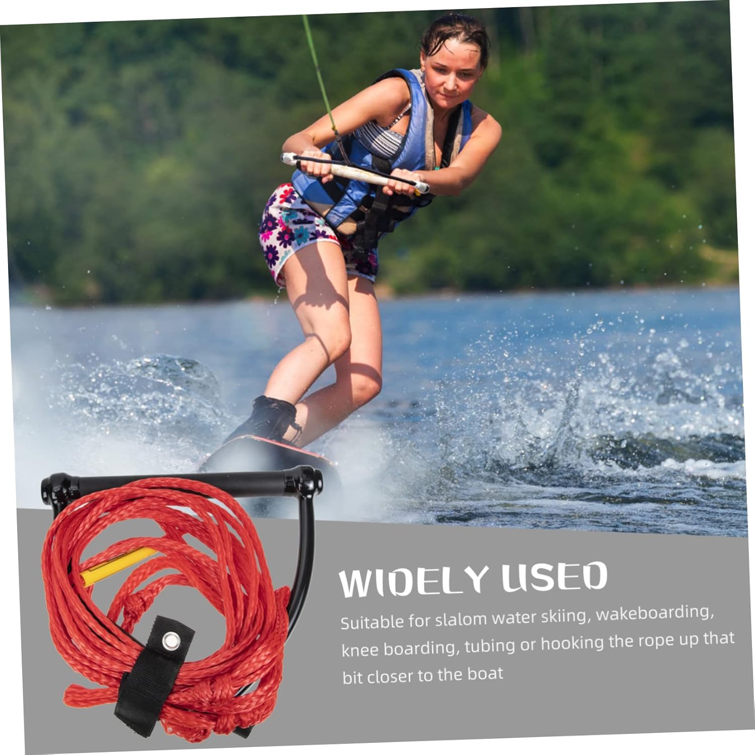 Wakeboard Rope for Water Skiing Ski Rope Float Comfortable Grip Suitable for Slalom Wakeboarding and Tubing Material