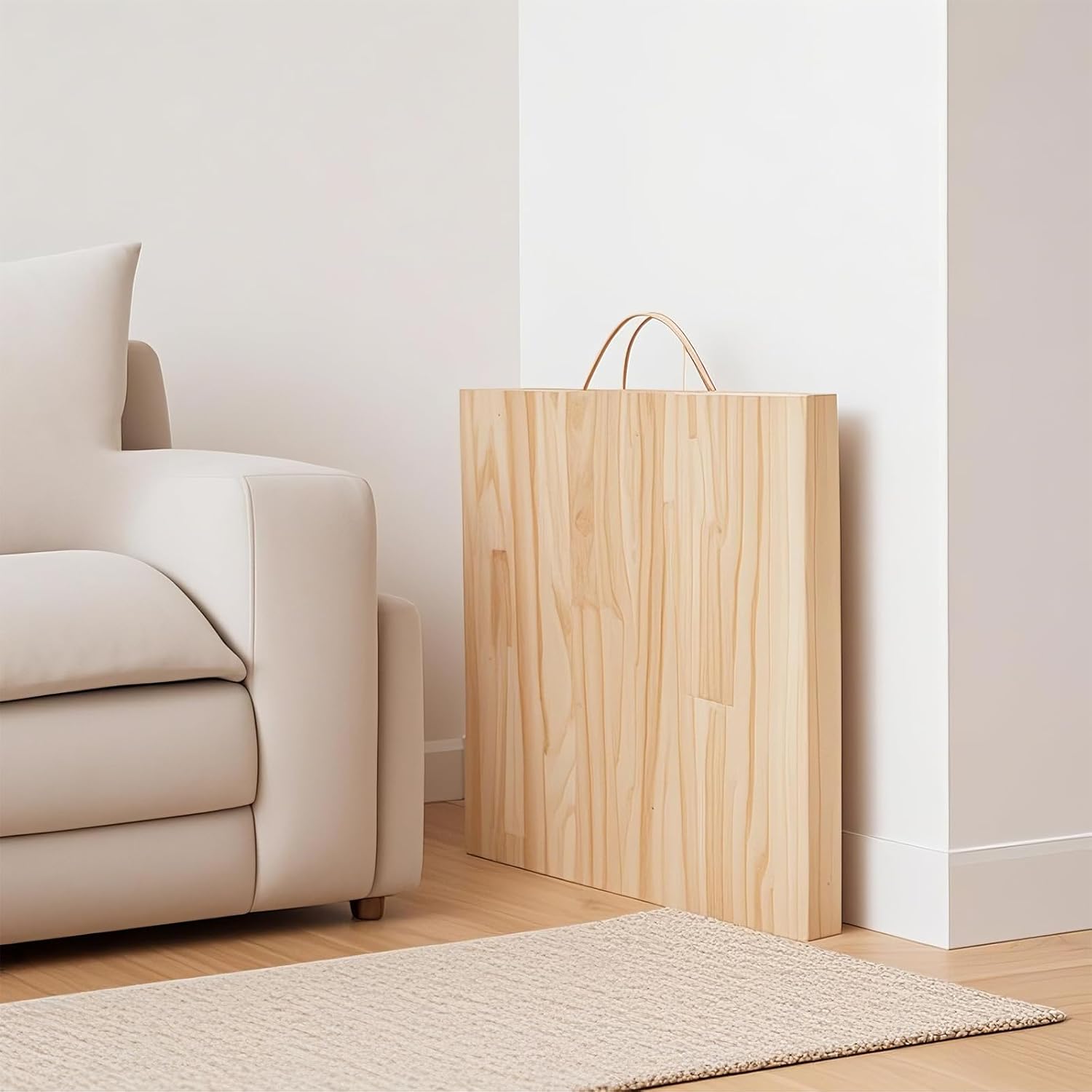 Picnic Table, Boho Folding Table 100% Solid Pine Wood Portable Outdoor Low Table for Beach, Camping, BBQ & Balcony