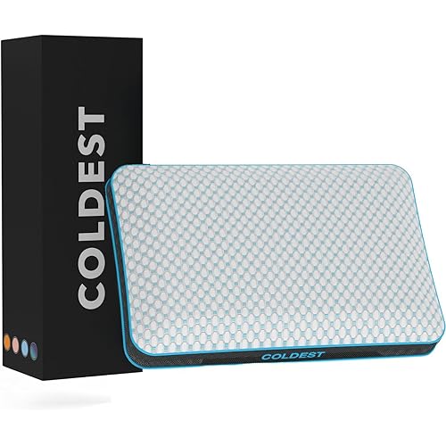 The Coldest Pillow - Adjustable Fill, Washable Cover, and Best for Breathable Cool While Sleeping -Premium (Queen)