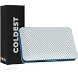 The Coldest Pillow - Adjustable Fill, Washable Cover, and Best for Breathable Cool While Sleeping -Premium (Queen)