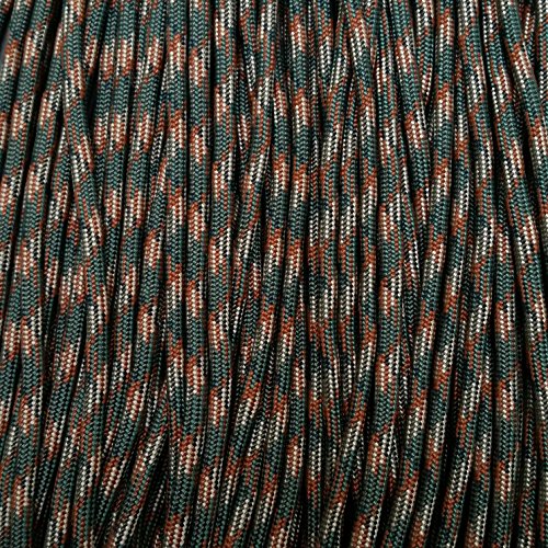 BILLCONCH 550 Paracord Type III Commercial 7 Strand 100ft Woodland Camo
