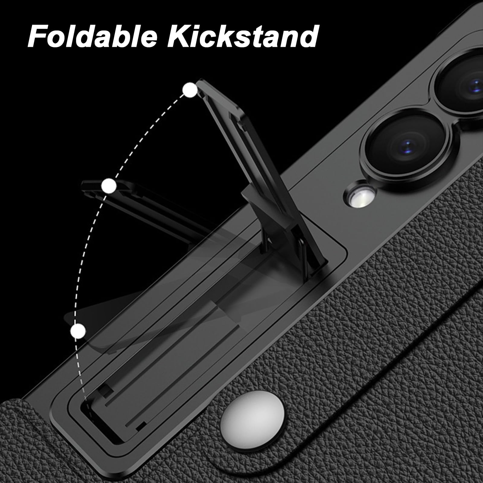 Ribaltabile Cover per Samsung Galaxy Z Fold 8, Sottile Pelle Supporto
