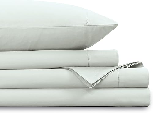 Miniatura 3 de Tribeca Living Sábanas de algodón egipcio de 1000 hilos, tamaño King, tejido de satén lujoso y ultrasuave, juego de sábanas de 4 piezas con bolsillo