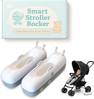 Intelligent Rocker Accessory for Baby Stroller - Automatic Soother for Peaceful Sleep - Type-C Rechargeable Cradle Roller with Adjustable Speed, Remote and Timer- Stroller Rocker & Bouncer-SwaySo