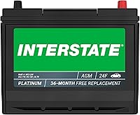 Interstate MTX-24F AGM Car Battery 12V 70Ah 710CCA Group 24F - Spill-Proof Maintenance-Free for Cars SUVs Trucks