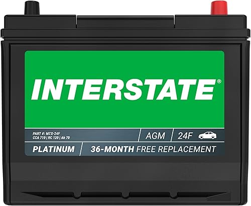 Miniatura 11 de Interstate Batteries Batería automotriz de 12 V 70 Ah (tamaño del grupo H6, 48) 760CCA SLI AGM Batería de repuesto para automóviles, SUV, sedanes,