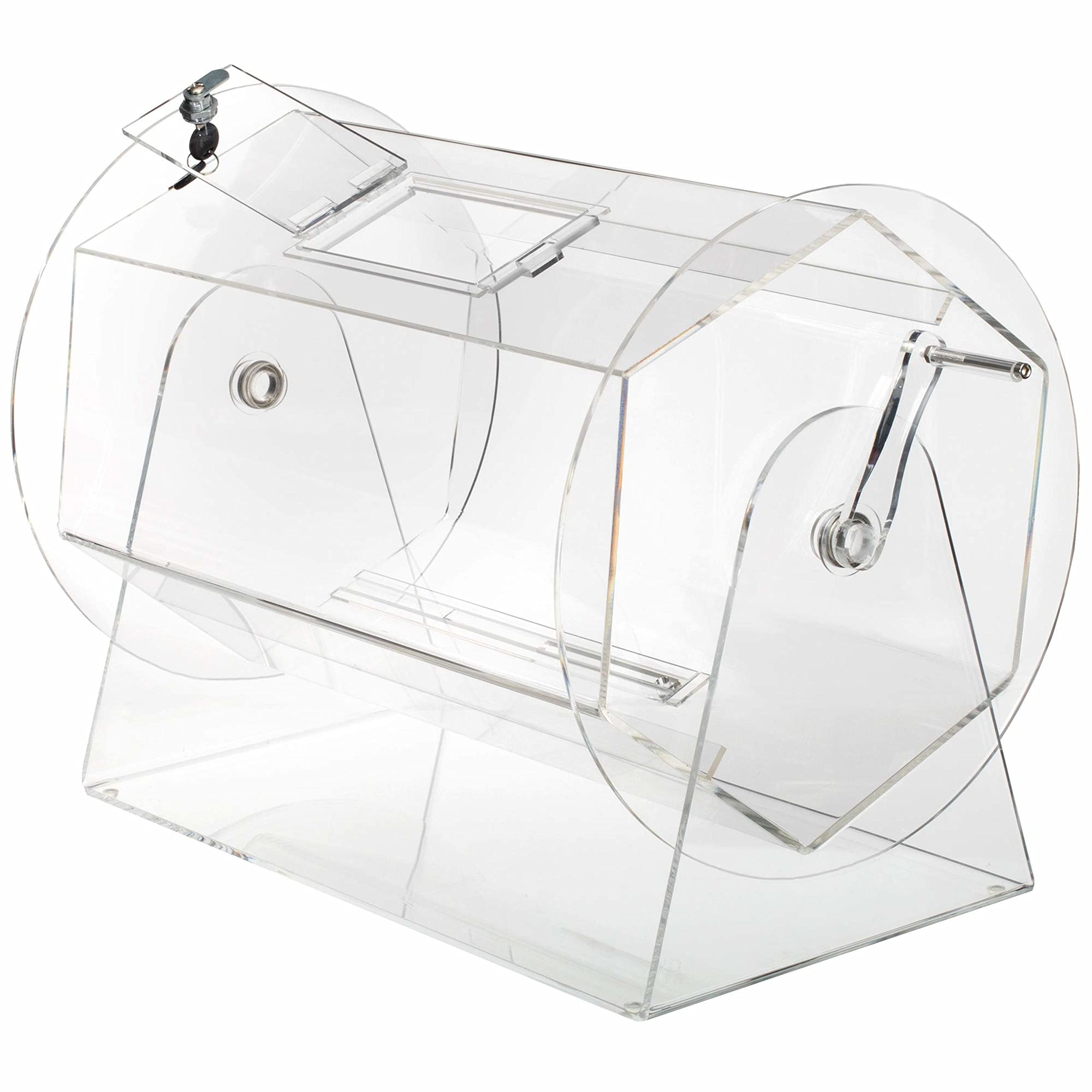 Large Acrylic Raffle Drum by Midway Monsters