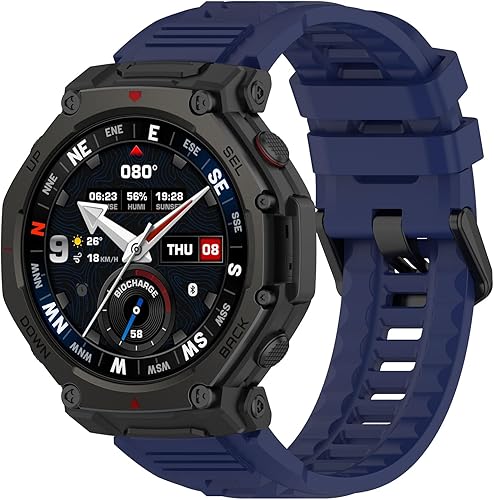 Fit for Amazfit T-Rex3 Pro Watch Band Women Men, Quick Release Adjustable Silico