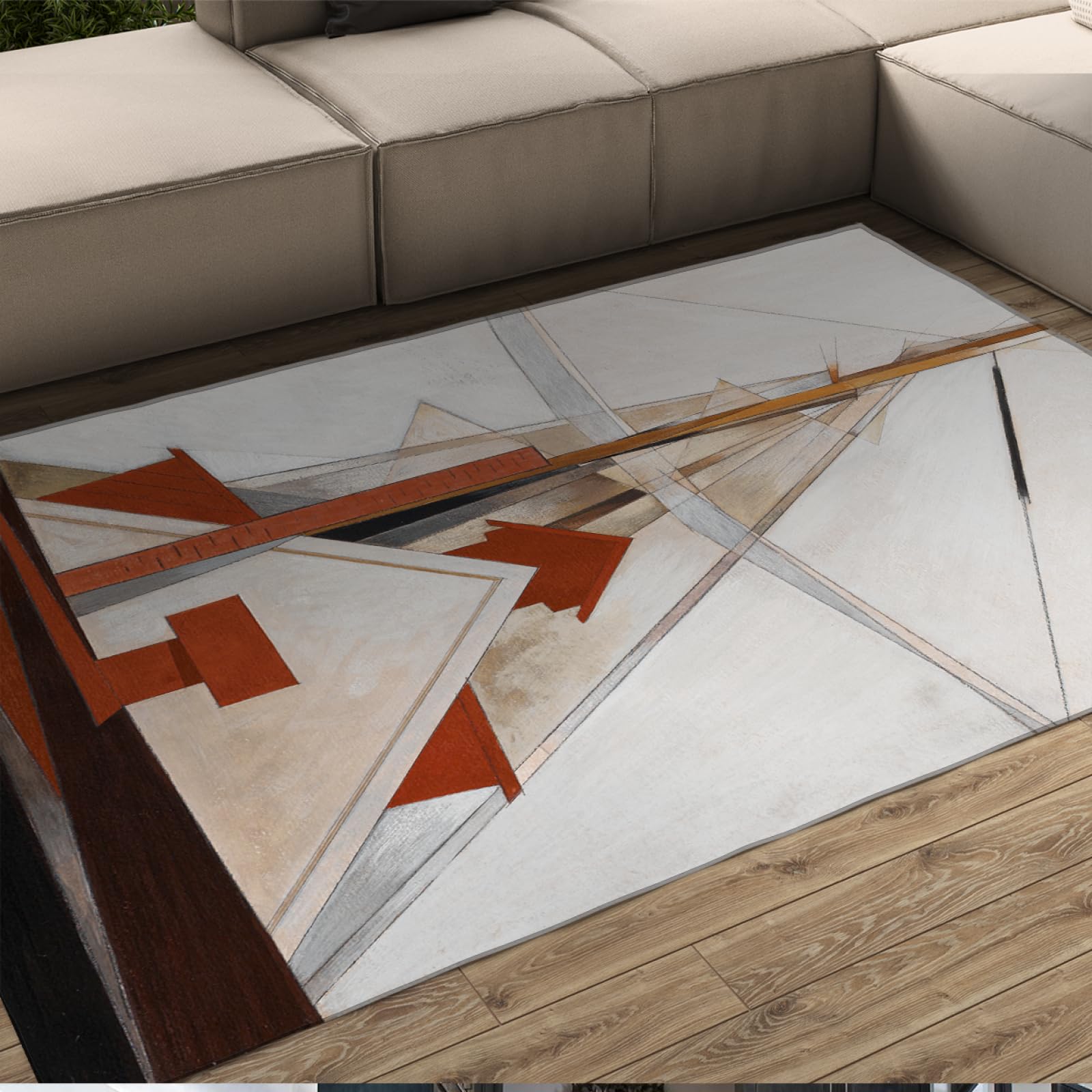 Tapis Charles Demuth grand tapis de sol d'intérieur lavable et antidérapant 240cm