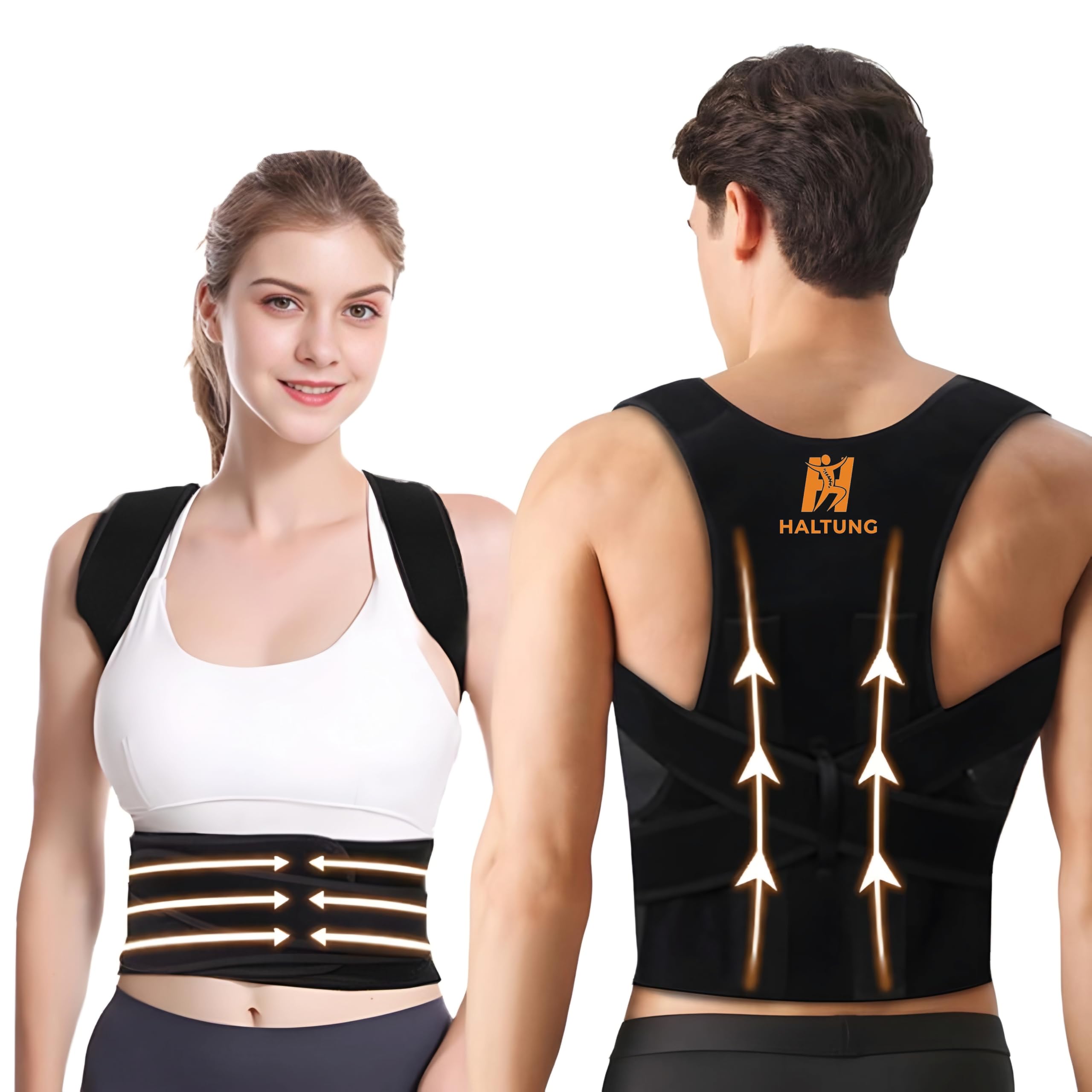 Posture Corrector-Back Brace for Men and Women- Fully Adjustable Straightener for Mid, Upper Spine Support- Neck, Shoulder, Clavicle and Back Pain Relief-Breathable belt(Universal Size)-image-33