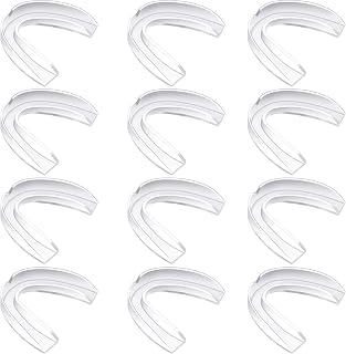 BBTO 20-Pack Adult Sports Mouth Guards Transparent EVA Mouthpieces for Boxing Football Hockey Basketball Rugby