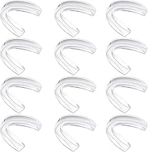 BBTO 20 Pieces Sports Mouth Guard Boxing Mouth Protection Athletic Mouthpiece for Football Basketball Hockey Karate Rugby Match(Transparent Color,Adult (11 yrs & Above))