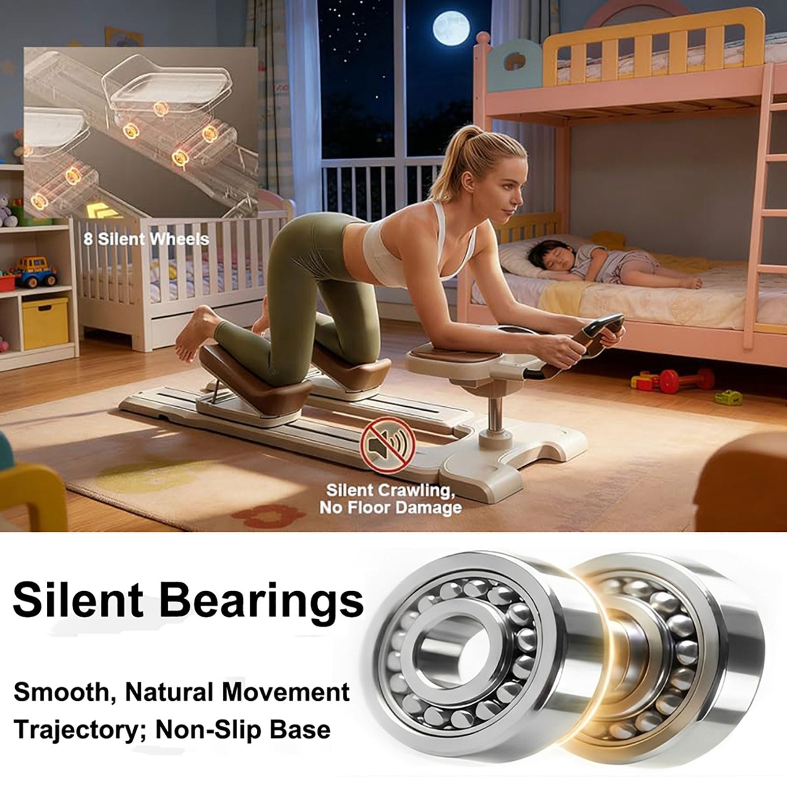 Spine Twist and Stretch Trainer, Multifunktionales Krabbel-Trainingsgerät – Dynamischer Wirbelsäulen-Twist- & Dehntrainer – Crawling Exercise Machine Für Rumpf, Gesäß, Beine
