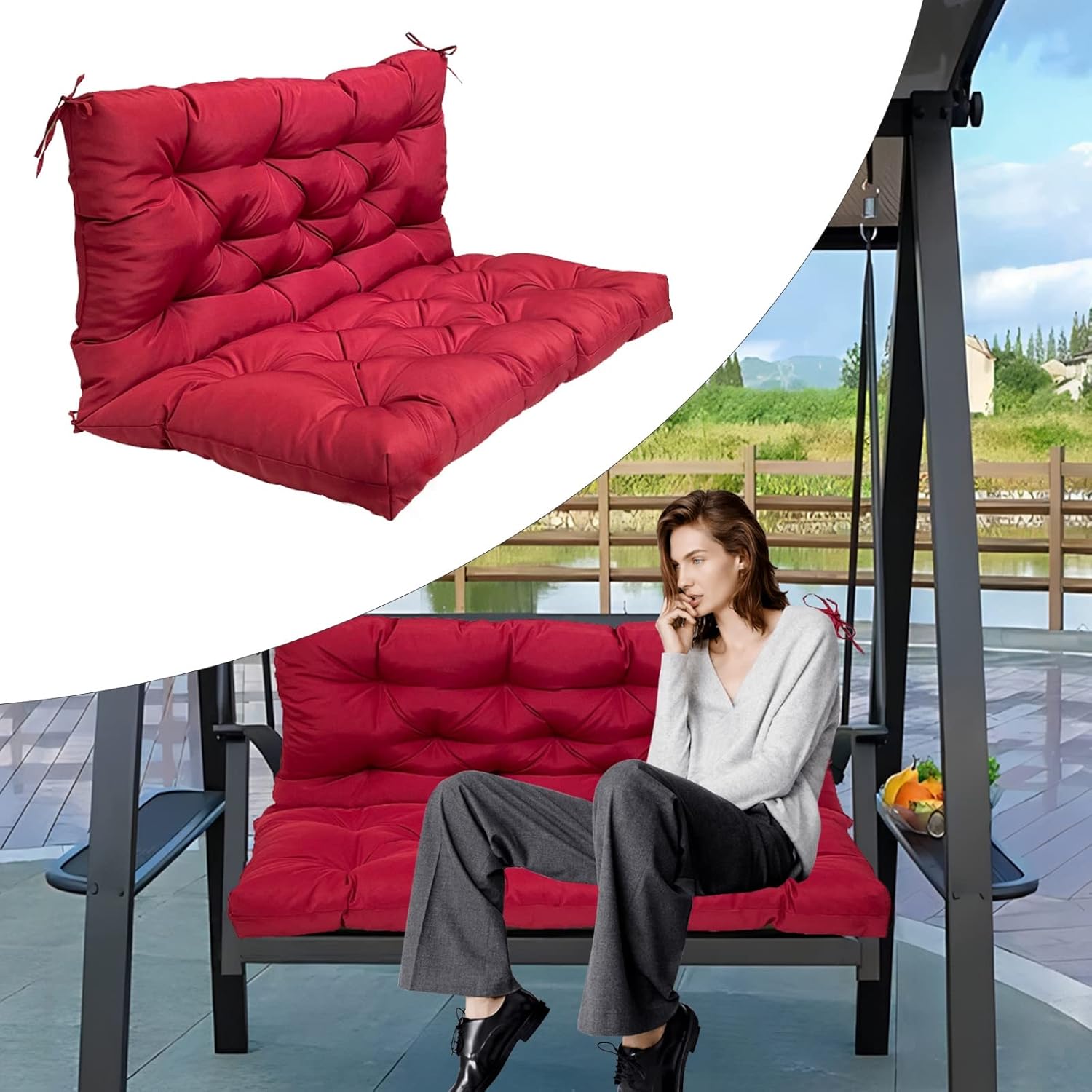 Swing Chair Pads for Garden Patio Swing Replacement