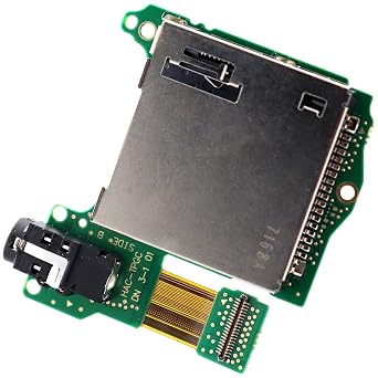 Deal4GO New Game Card Reader Slot w/Headphone Jack Replacement for Nintend0 Switch Game Cartridge Socket Board HAC-TPGC PCB 3rd Party