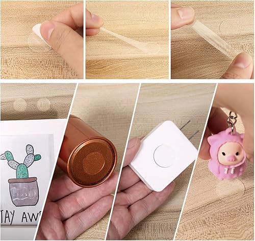 Miniatura 7 de Calcomanías de punto redondo de doble cara, punto de pegamento transparente extraíble, sin rastro, masilla adhesiva impermeable, pequeñas