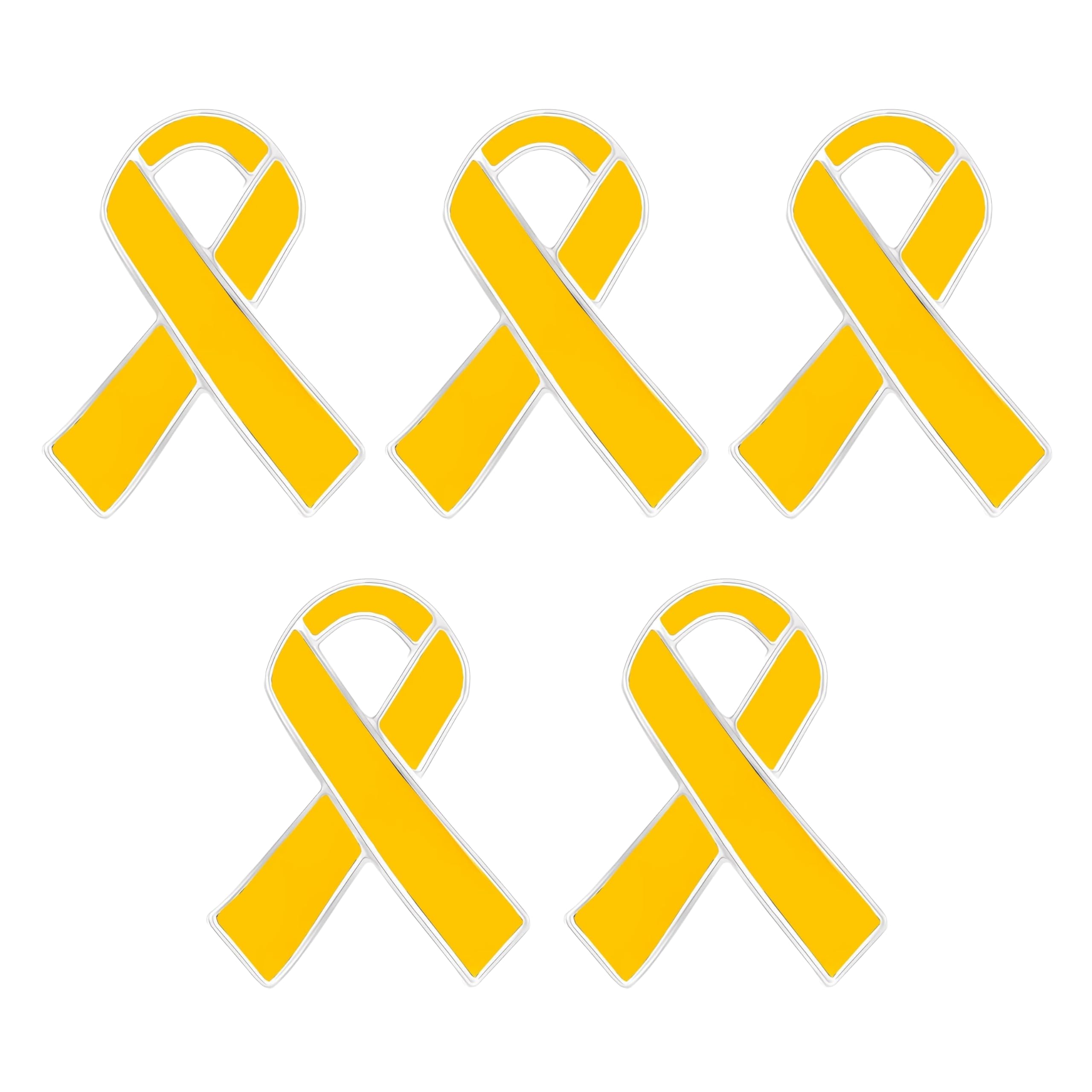Childhood Cancer Awareness Wholesale Pack/Bulk Pins - Gold Ribbon/Butterfly Pins for Childhood Cancer Awareness - Perfect for Support Groups, Events, Gift-Giving and Fundraising
